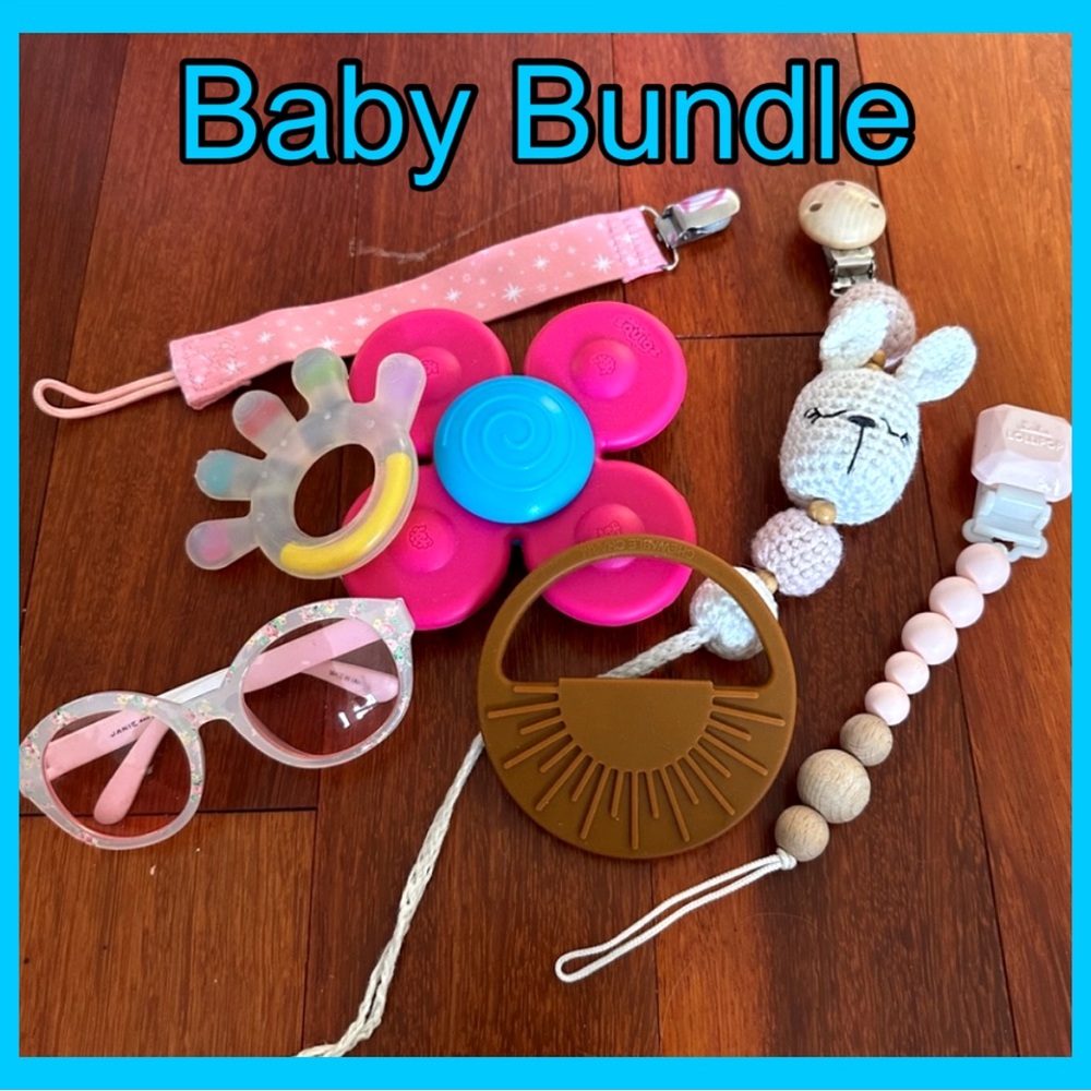 😎 BABY KIDS TOY BUNDLE W/JANIE & JACK SUNGLASSES